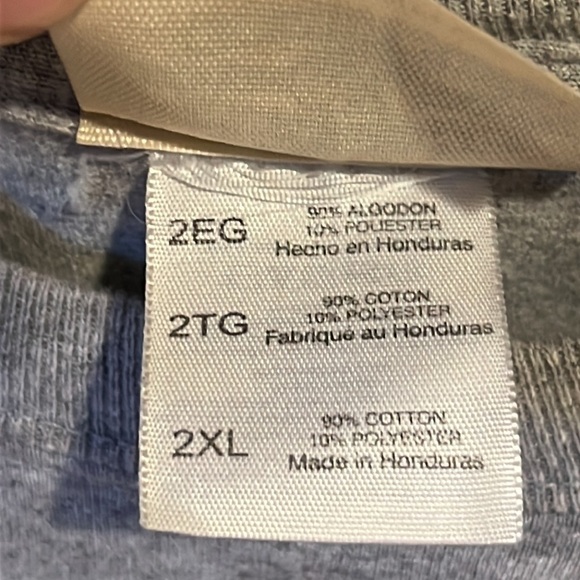 Vintage I Hiked the Grand Canyon Heather Grey Cotton Long Sleeve Tee - Picture 6 of 7